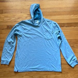 johnnie-O Light Blue Hoodie Shirt